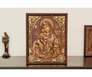 Икона резная Богородица Федоровская